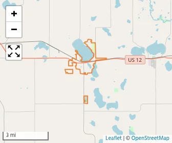 Area schools map